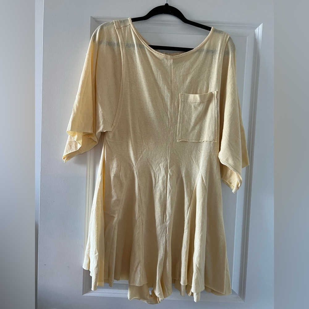 Free People Yellow Romper